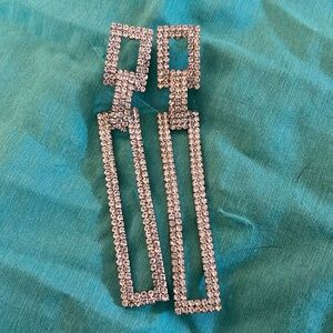 Clear Costume Jewelry Earrings